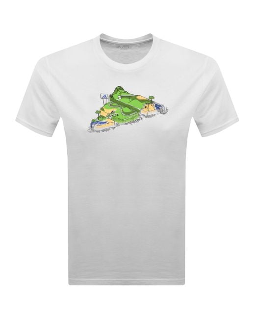 Adidas White Novelty T Shirt for men