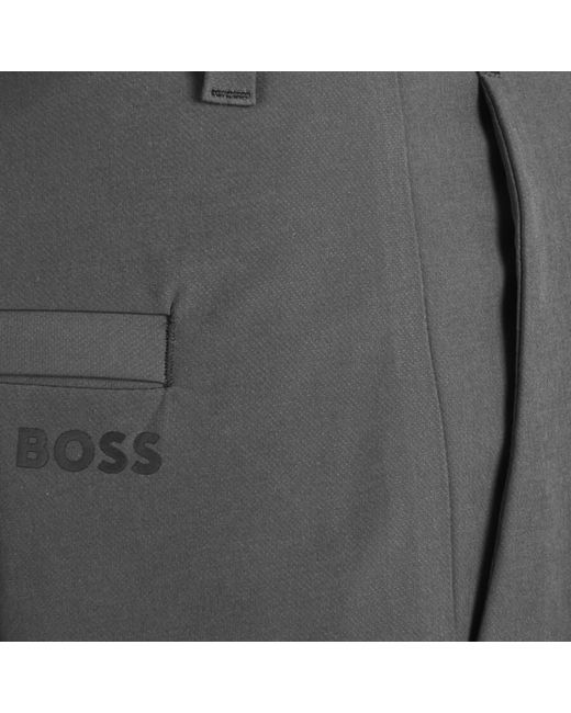 Boss Gray Boss T Commuter Trousers for men