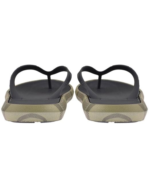 Barbour Black Oakdale Flip Flops for men