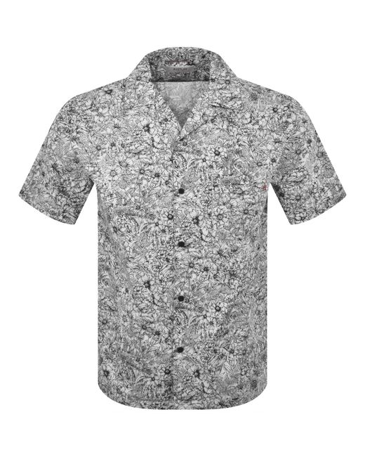 Replay Gray Floral Shirt for men