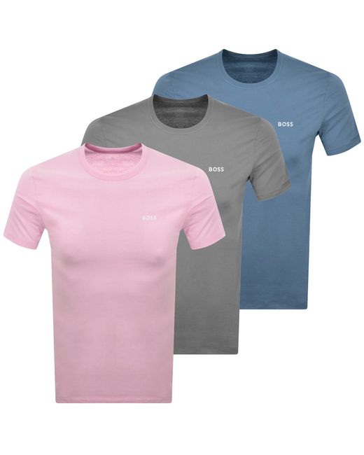 BOSS BUSINESS Multicolor Boss 3 Pack Crew Neck T Shirts for men