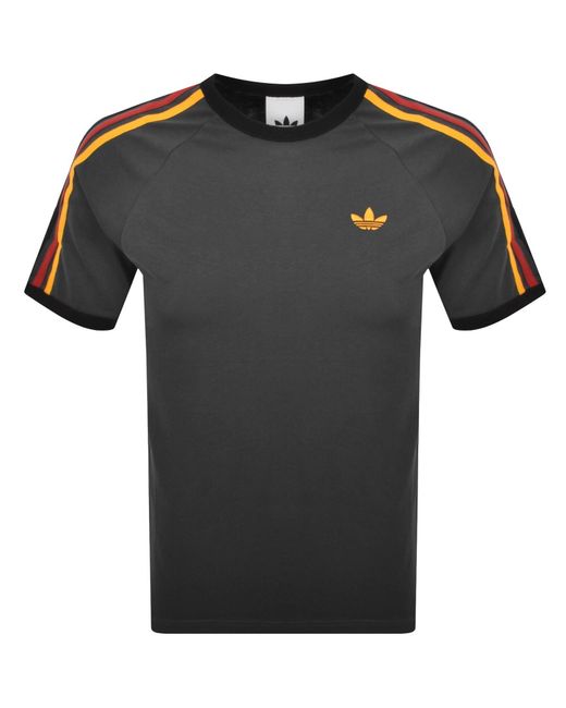 Adidas Originals Black 3 Stripes T Shirt for men