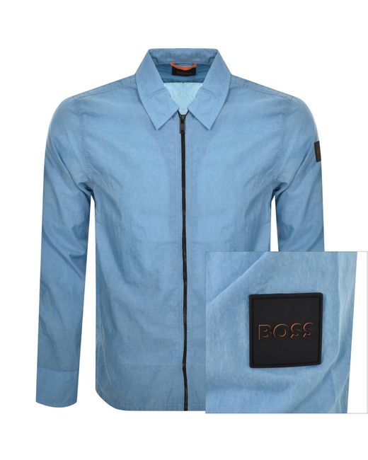 Boss Blue Boss Lovvy Full Zip Overshirt for men