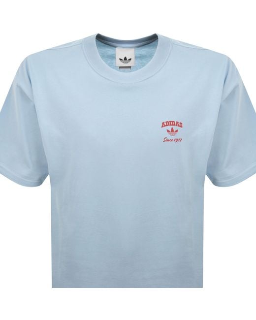 Adidas Originals Blue Boots Gfx T Shirt for men