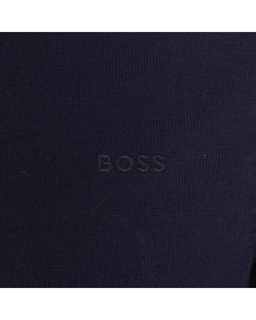 Boss Blue Boss Avac Knit Polo Jumper for men