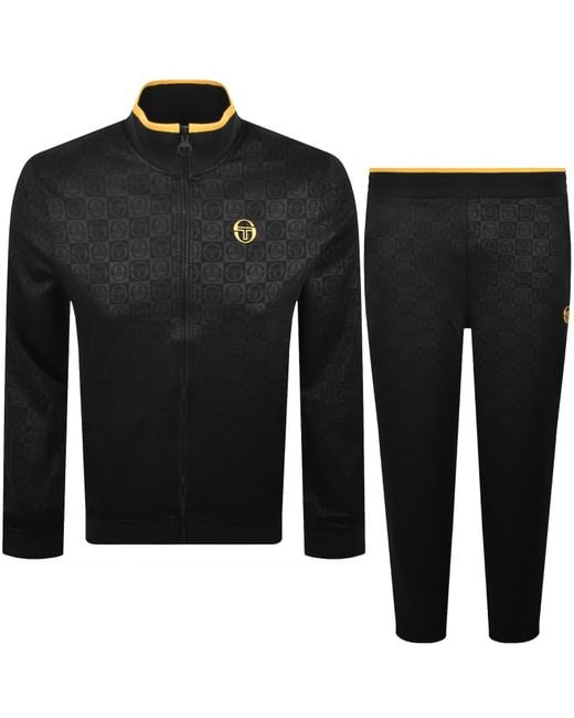Sergio Tacchini Black Mono Tracksuit for men