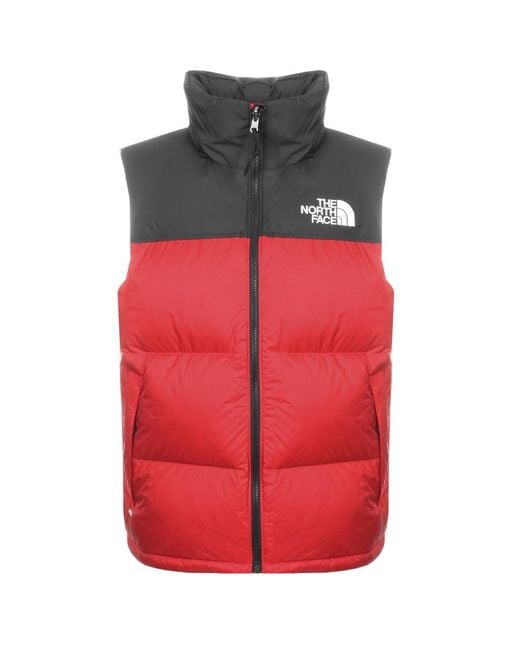 The North Face Nuptse Down Gilet Red for men
