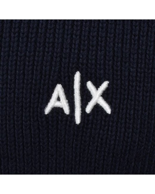 ARMANI EXCHANGE Black Knit Jumper Deep for men