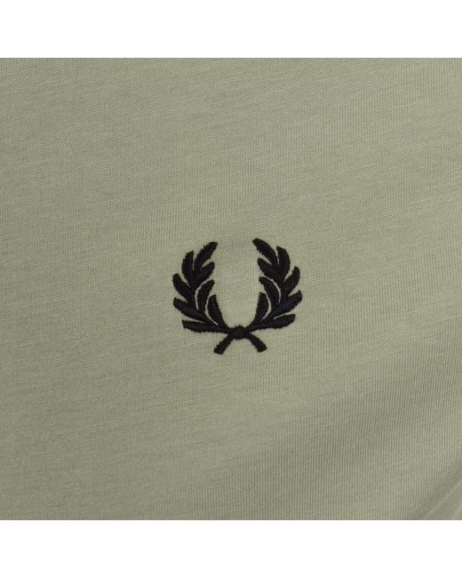 Fred Perry Green Twin Tipped T Shirt for men