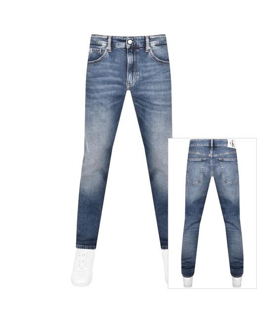 Calvin Klein Blue Jeans Slim Mid Wash Jeans for men
