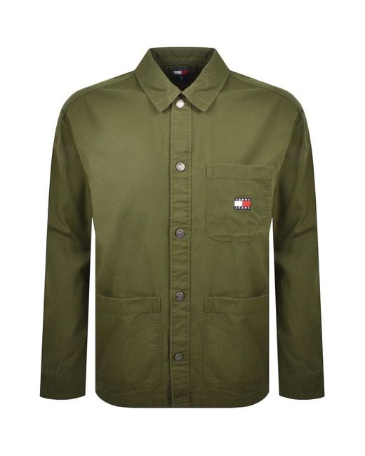 Tommy Hilfiger Green Essential Overshirt for men