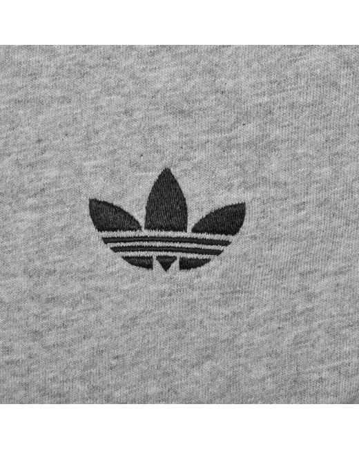 Adidas Originals Gray 3 Stripes T Shirt for men