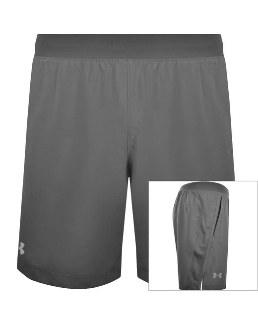 Under Armour Gray Launch 7 Shorts for men