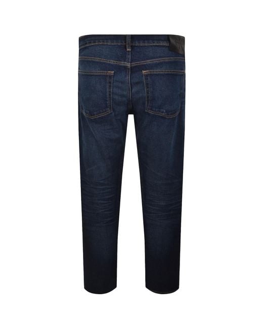 Calvin Klein Blue Slim Straight Jeans for men