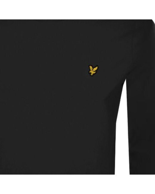 Lyle & Scott Black Long Sleeve T Shirt for men
