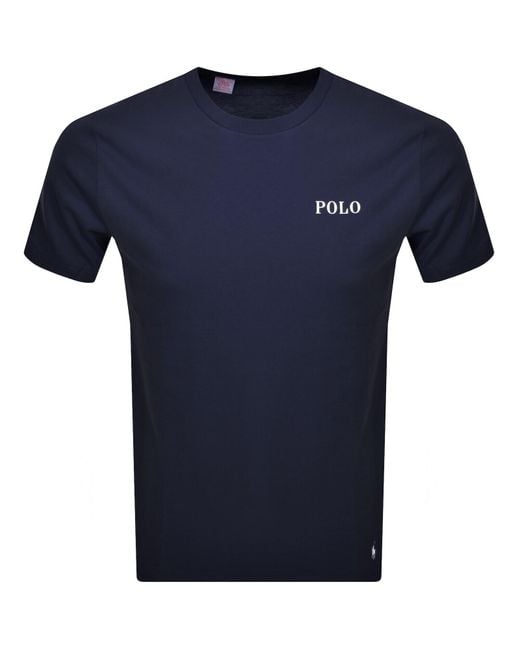 Ralph Lauren Blue Crew Neck T Shirt for men