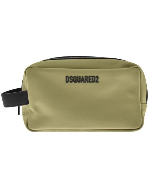 DSquared² Green Icon Wash Bag for men