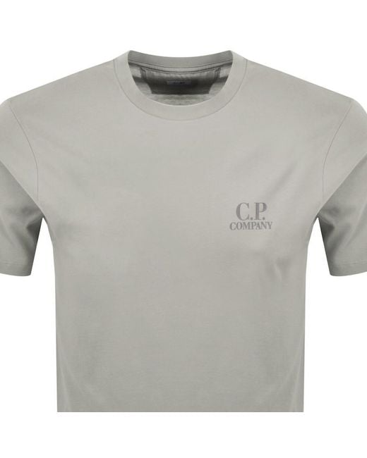 C P Company Gray Cp Company Comfort T Shirt Flint for men