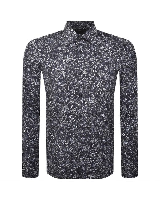 BOSS BUSINESS Blue Boss H Joe Kent Shirt for men