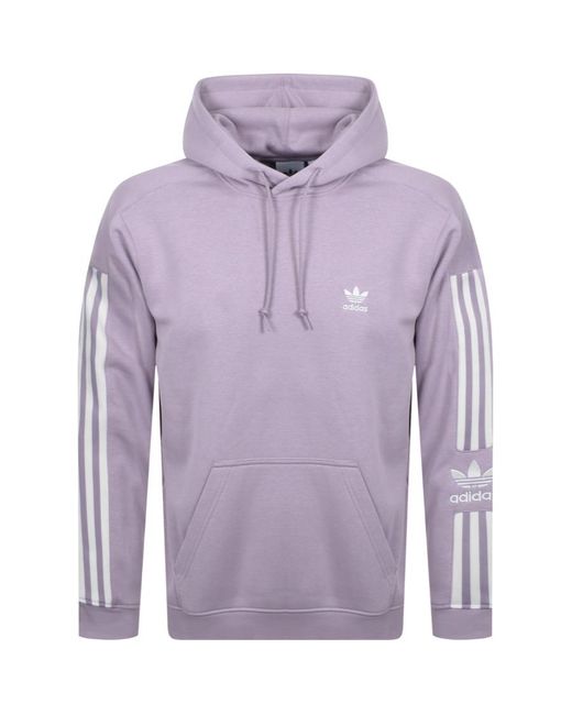 adidas Originals Fleece Lock Up Logo Hoodie in Lilac (Purple) for Men |  Lyst UK