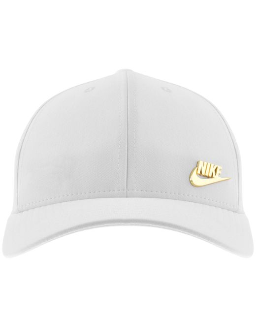 Nike White Club Metal Logo Cap for men
