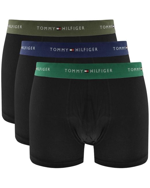 Tommy Hilfiger Green Underwear 3 Pack Trunks for men
