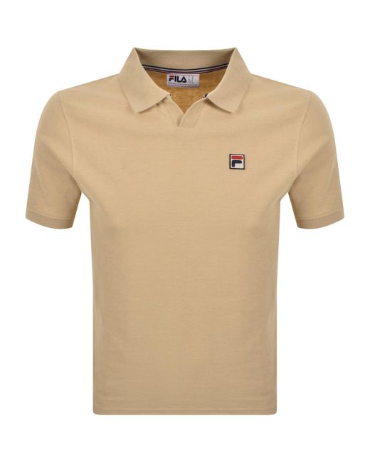 Fila Natural Fila Tristiano Textured Polo T Shirt for men
