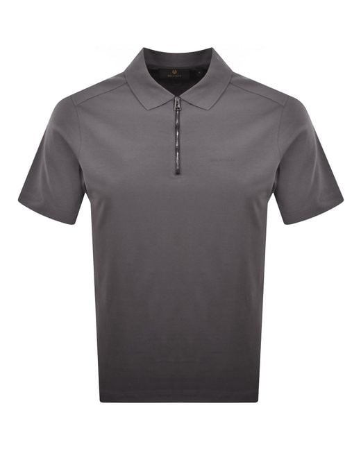 Belstaff Gray Alloy Polo T Shirt Tornado for men