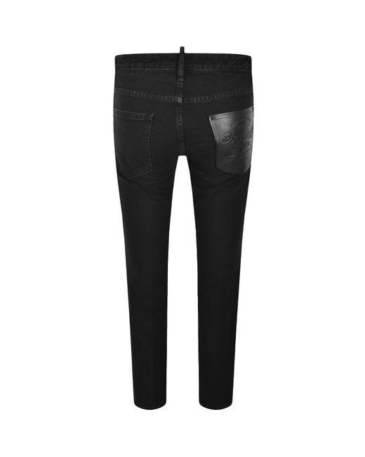 DSquared² Black Cool Guy Slim Fit Jeans for men