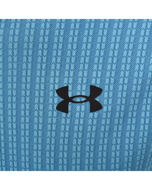 Under Armour Blue Tech Textured T Shirt for men
