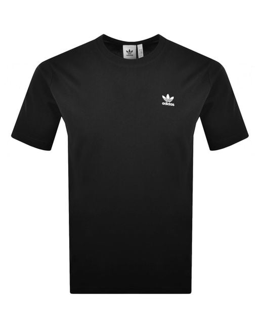 Adidas Originals Black Trefoil T Shirt for men