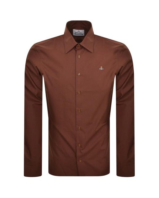 Vivienne Westwood Brown Long Sleeved Shirt for men