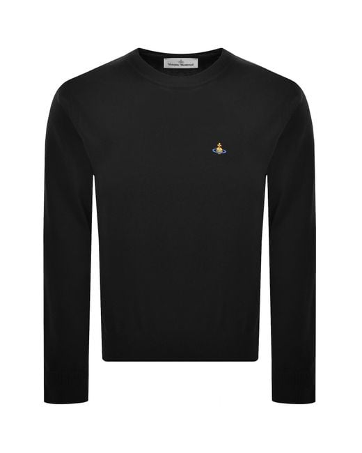 Vivienne Westwood Black Alex Round Neck Jumper for men