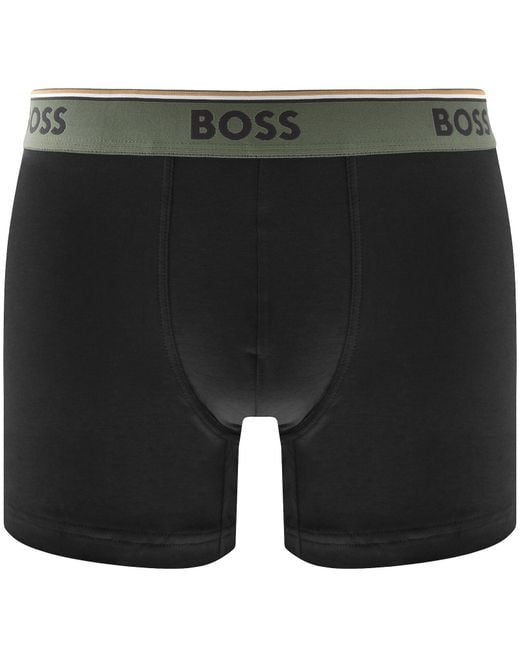 BOSS BUSINESS Black Boss Underwear 3 Pack Power Trunks for men