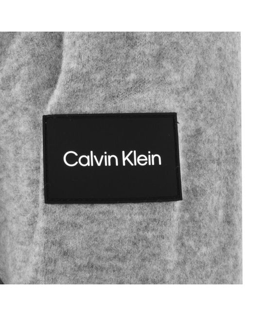 Calvin Klein Gray Quarter Zip Jumper for men