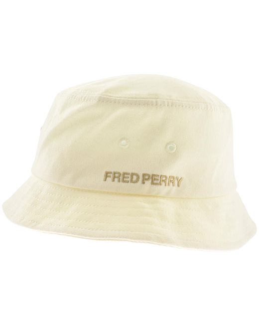 Fred Perry Natural Twill Bucket Hat for men