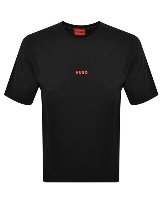 HUGO Black Dowidom T Shirt for men