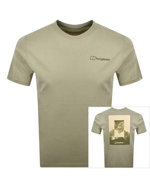 Berghaus Green Subsection Logo T Shirt for men