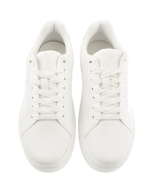 Calvin Klein White Classic Cupsole Trainers for men