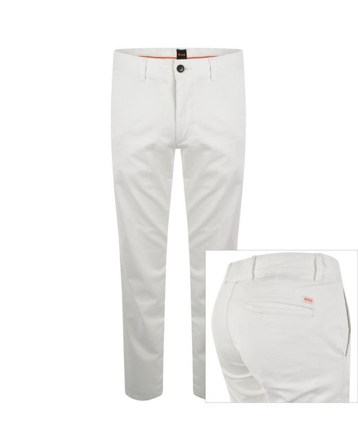 Boss White Boss Chino Slim Trousers for men
