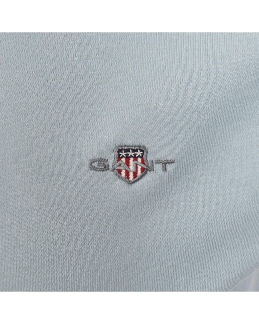 Gant Blue Regular Fit Shield T Shirt for men