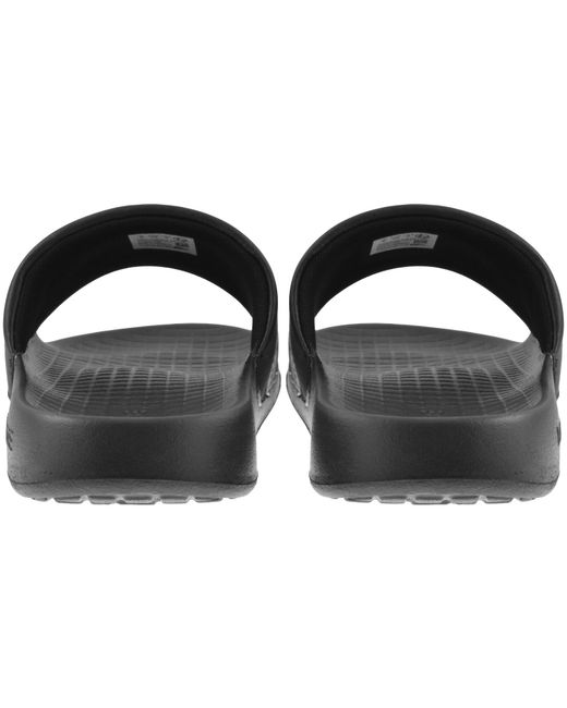Lacoste Black Serve Sliders for men