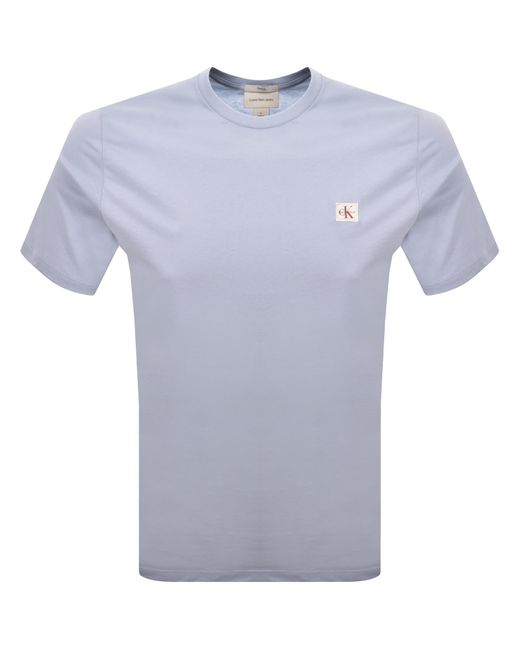 Calvin Klein Blue Jeans Badge T Shirt for men