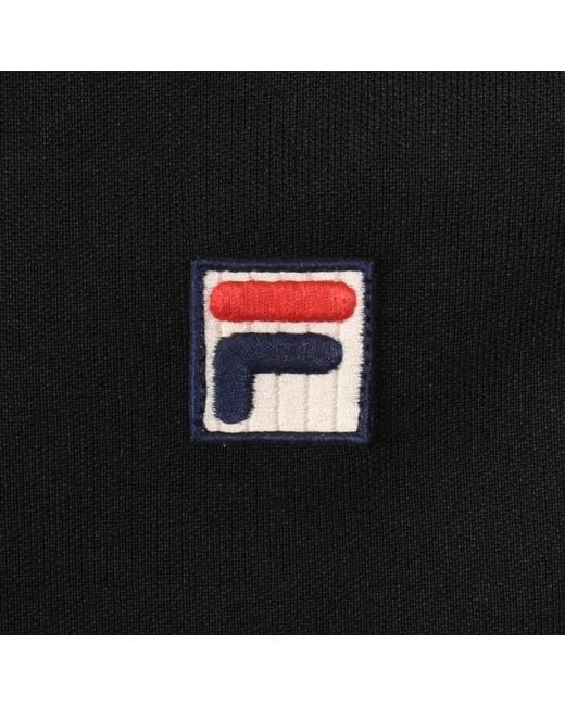 Fila Black Fila Keith Contrast Stitch Track Top for men