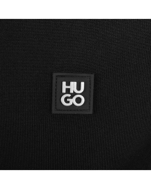 HUGO Black Sayfong Quarter Zip Polo for men