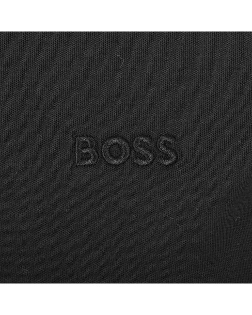 BOSS BUSINESS Black Boss Pado 30 Long Sleeved Polo T Shirt for men