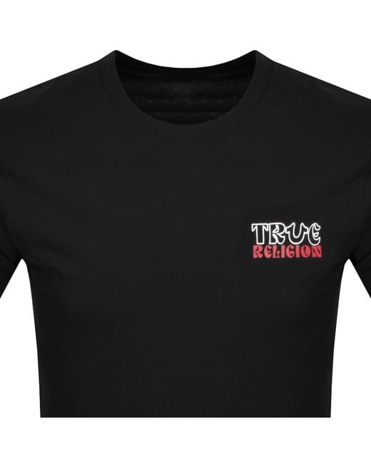 True Religion Black Tru Hs T Shirt for men
