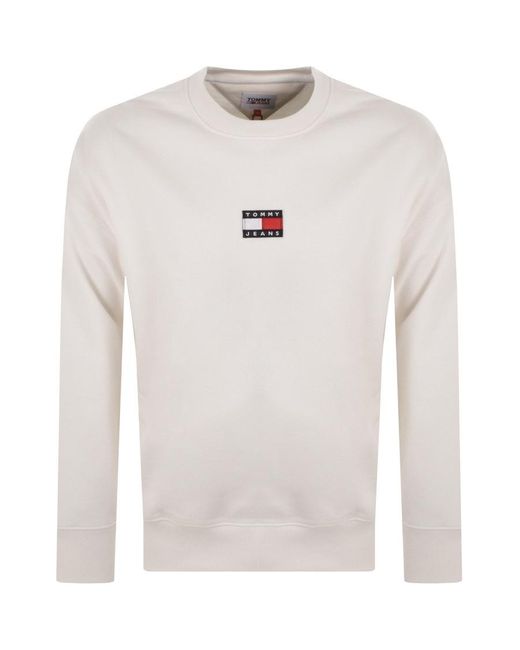 cream tommy hilfiger sweatshirt