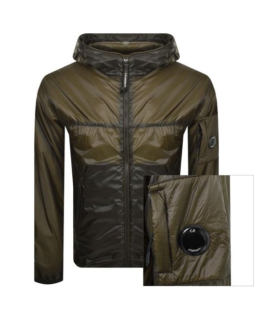 C P Company Green Cp Company Nada Shell Hooded Jacket for men