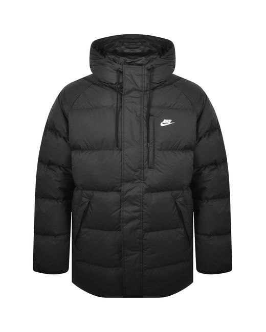 Nike Black Therma Fit Parka 650 Jacket for men
